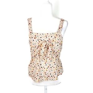 NWT Madewell Tie Front Cami Top Terrazo Print sz 4